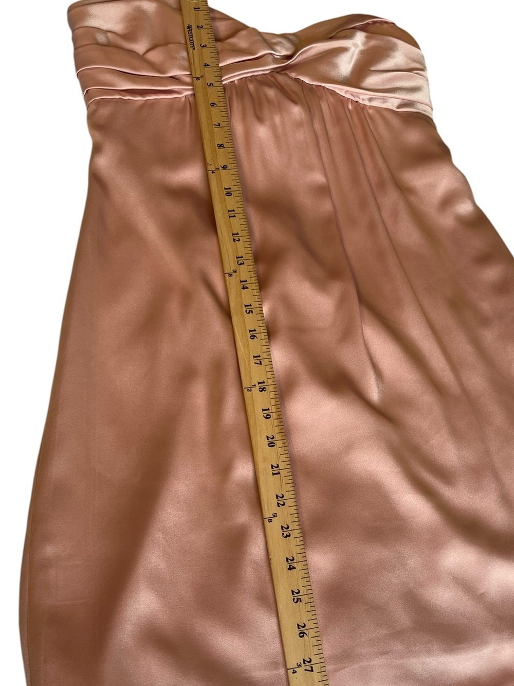 BCBGMAXAZRIA Pink Satin Strapless Cocktail Dress 10 Coquette Wedding Homecoming - Picture 6 of 9